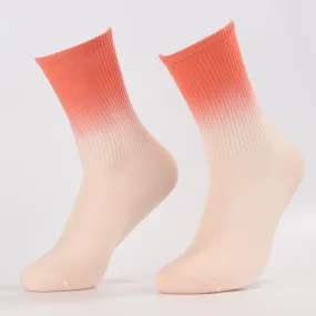 Orange to Pink Socks