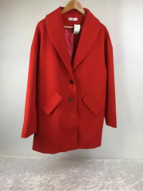 Order Plus Size 3X Bright Red button front Car Coat Coat