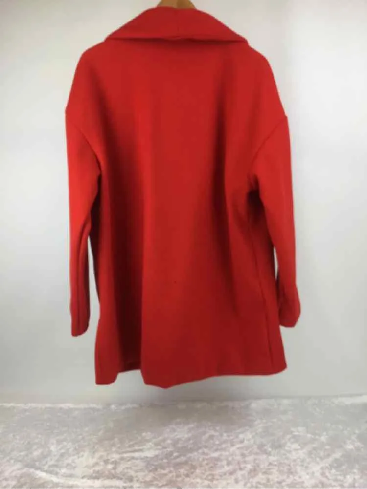 Order Plus Size 3X Bright Red button front Car Coat Coat