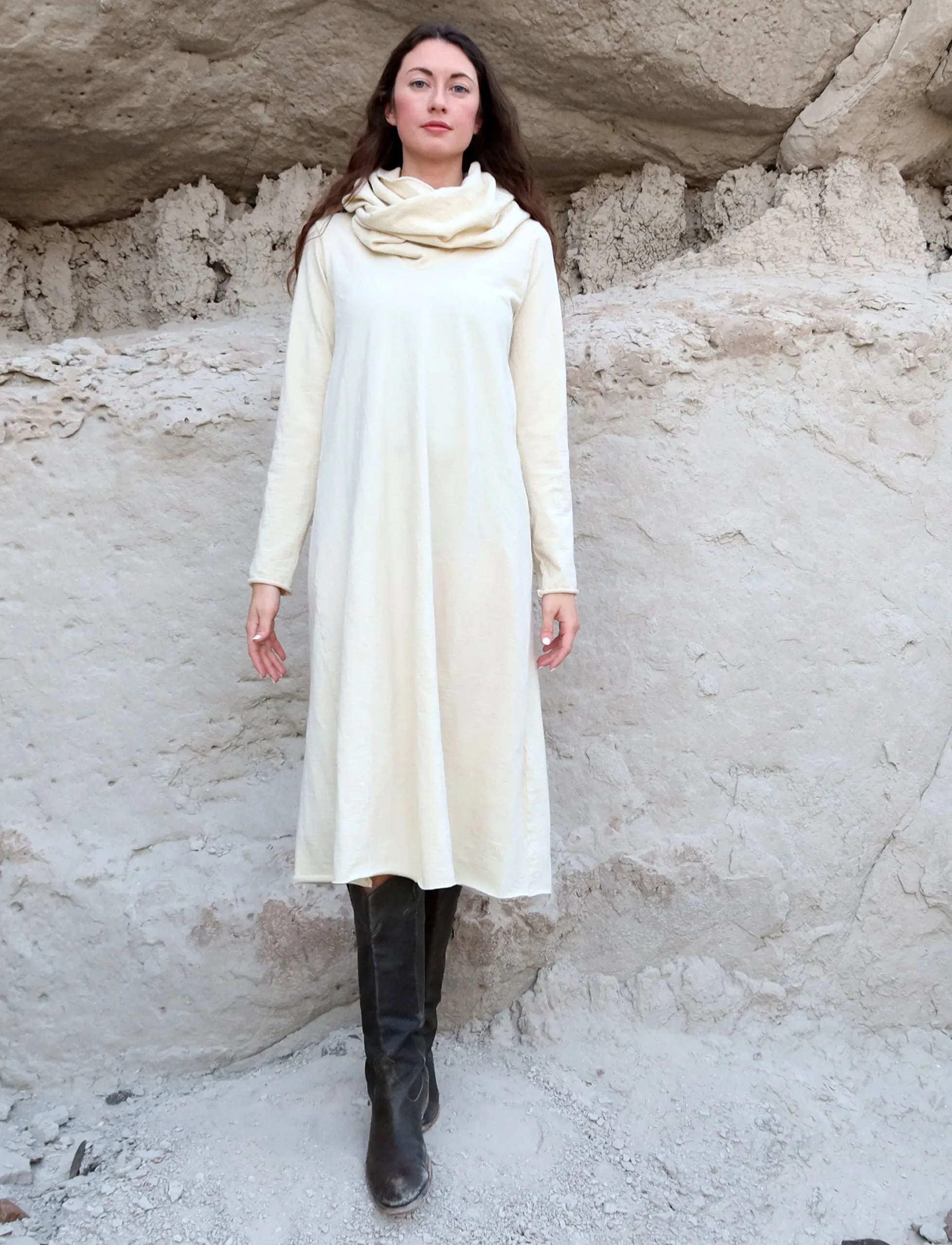 ORGANIC WOOL Ewok Ojai Below Knee Dress