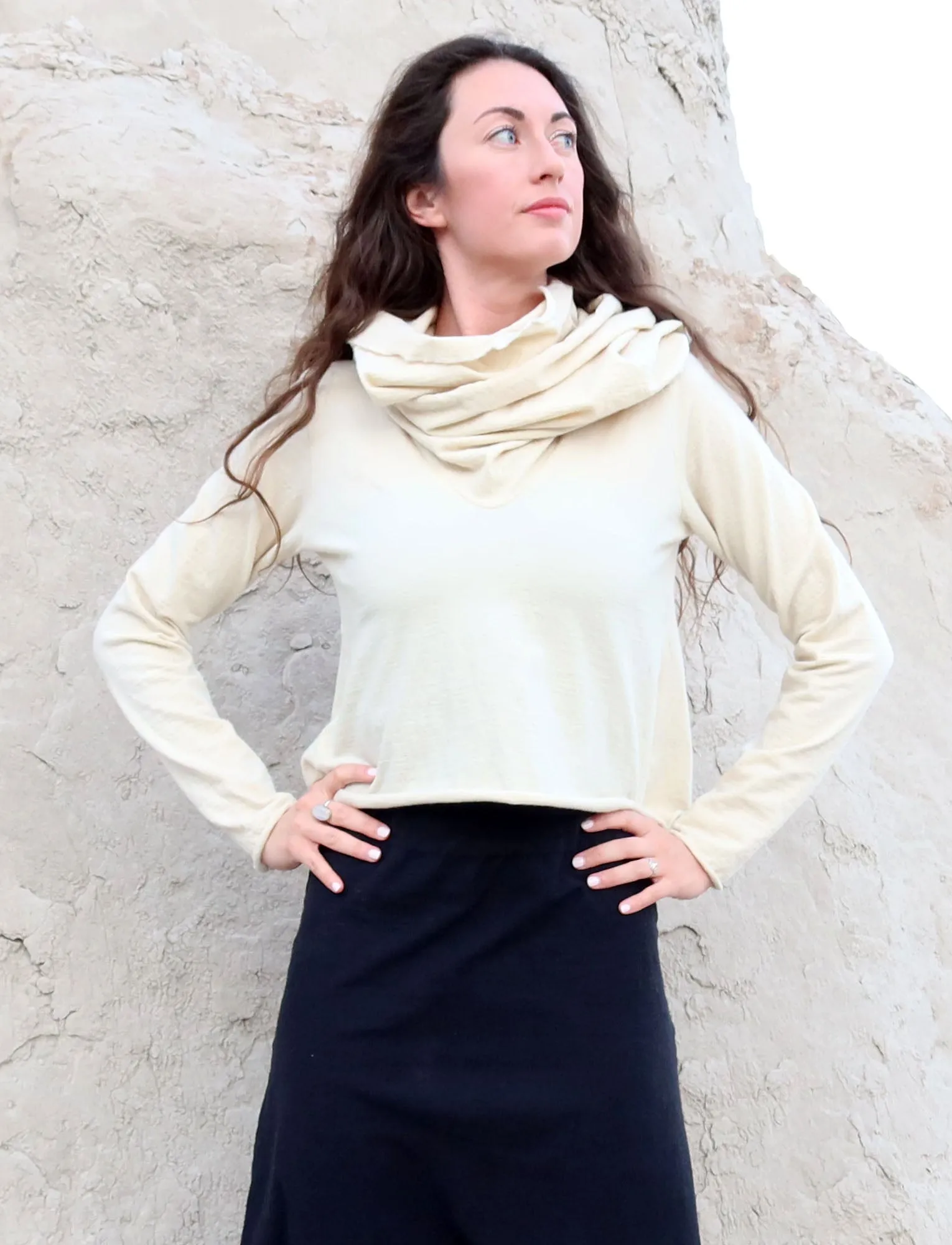 ORGANIC WOOL Ewok Ojai Cropped Shirt