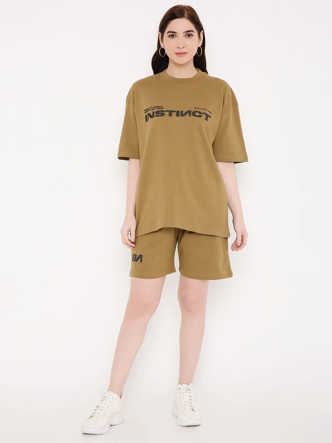 Oversized T-shirt - Pirate Brown