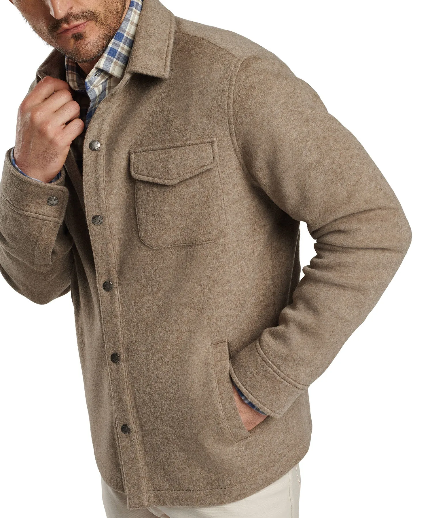 Peter Millar Crown Flex Fleece Shirt Jacket