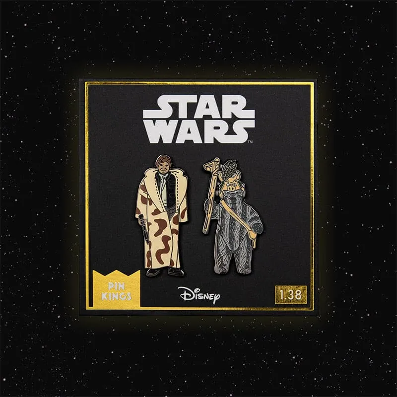 Pin Kings Star Wars Enamel Pin Badge Set 1.38 – Han Solo (in Trench Coat) and Teebo