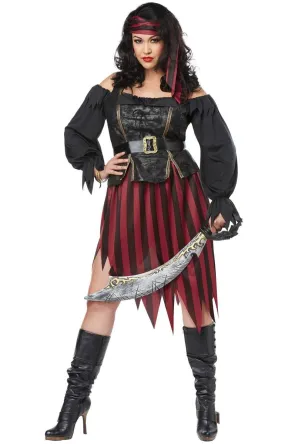 Queen Of The High Seas Womens Plus Size Pirate Costume