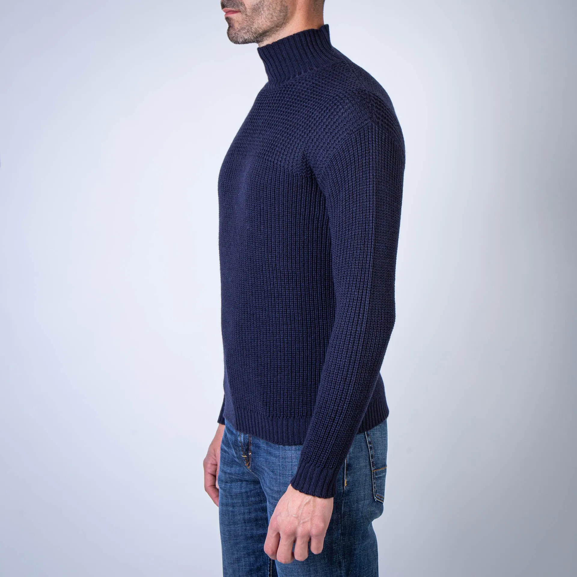 RAKKI SWEATER TORN CRATERE  BLU NOTTE BLUE