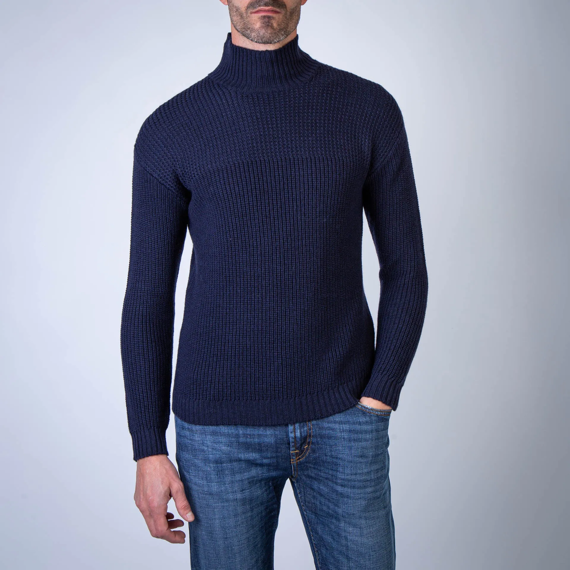 RAKKI SWEATER TORN CRATERE  BLU NOTTE BLUE