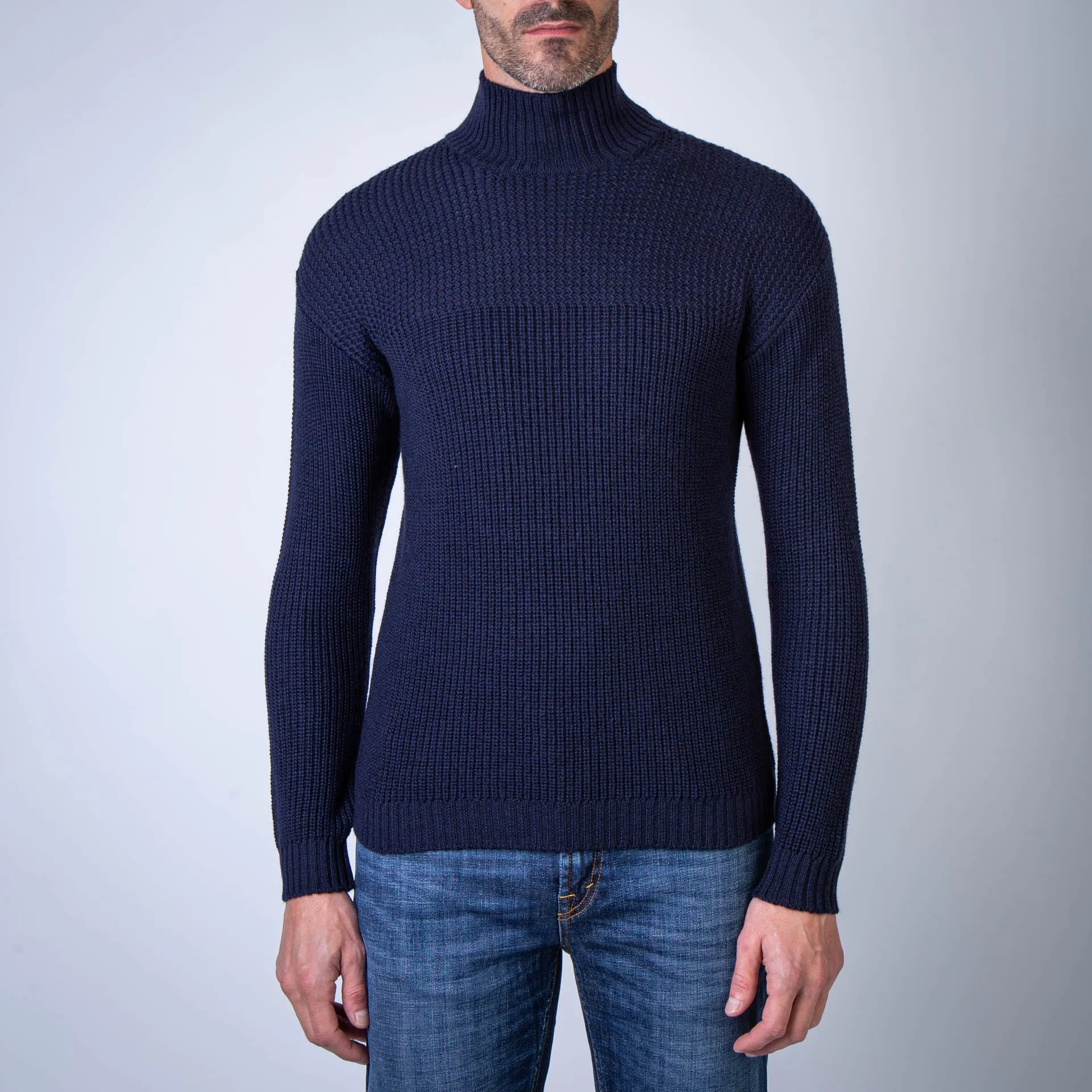 RAKKI SWEATER TORN CRATERE  BLU NOTTE BLUE