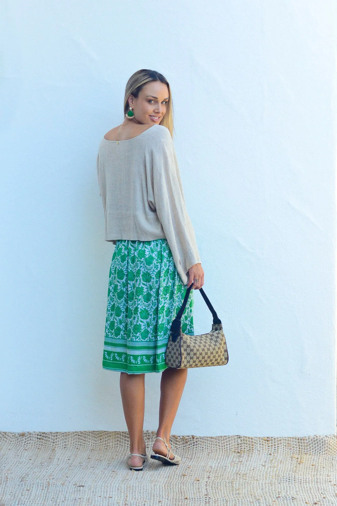 Rani Skirt Midi Wildflower