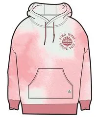 Rediscover Printed Hoodie - Tie Dye Shell Pink