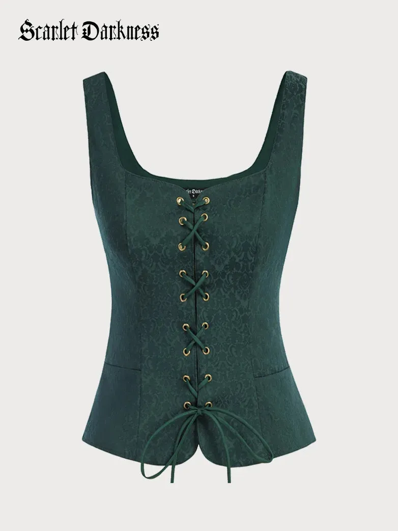 Renaissance Corset Pirate Lace up Vest Bodice