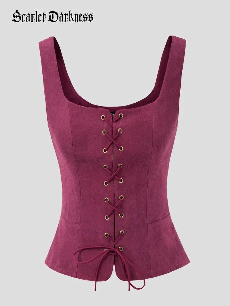 Renaissance Corset Pirate Lace up Vest Bodice