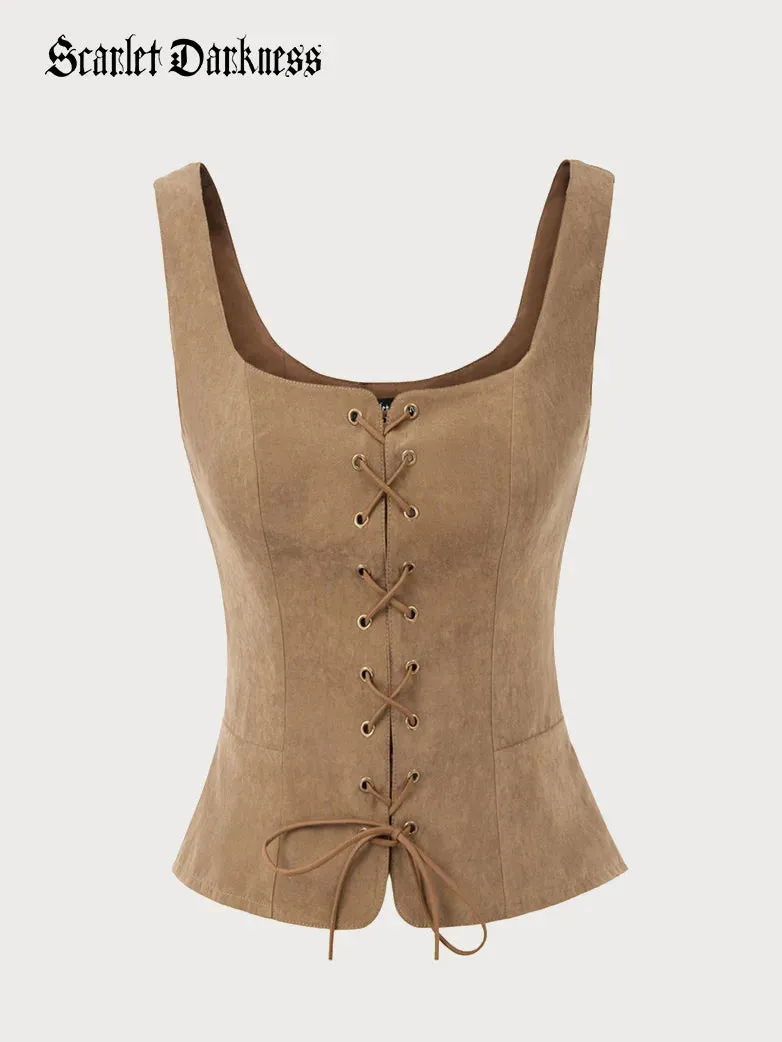 Renaissance Corset Pirate Lace up Vest Bodice