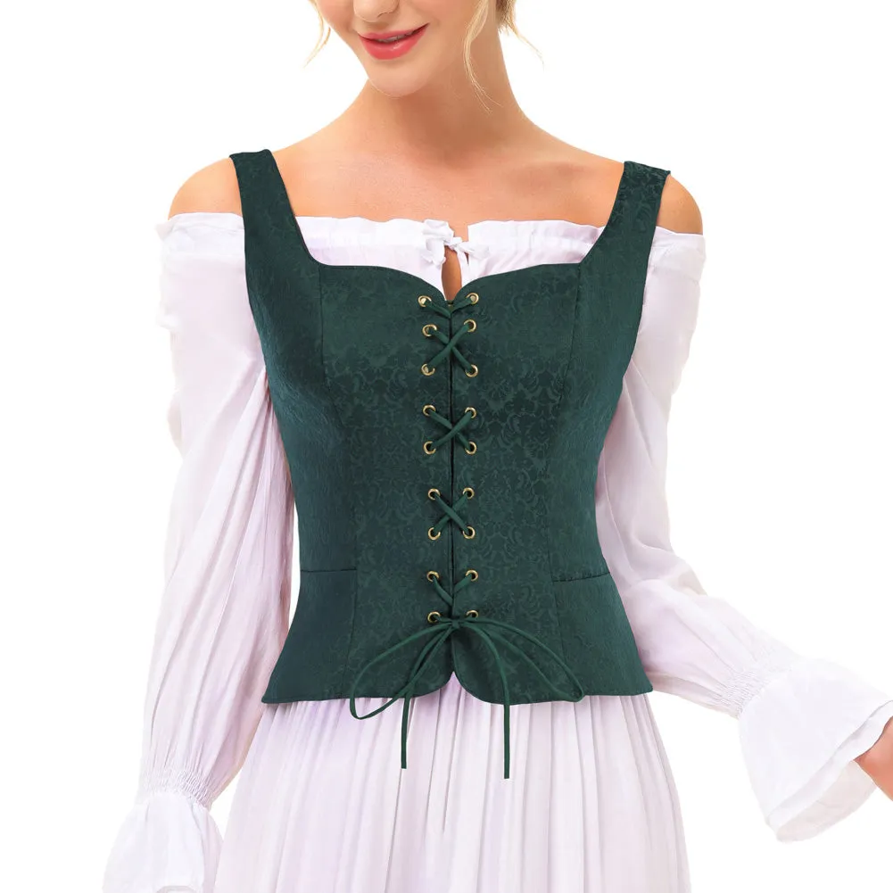 Renaissance Corset Pirate Lace up Vest Bodice