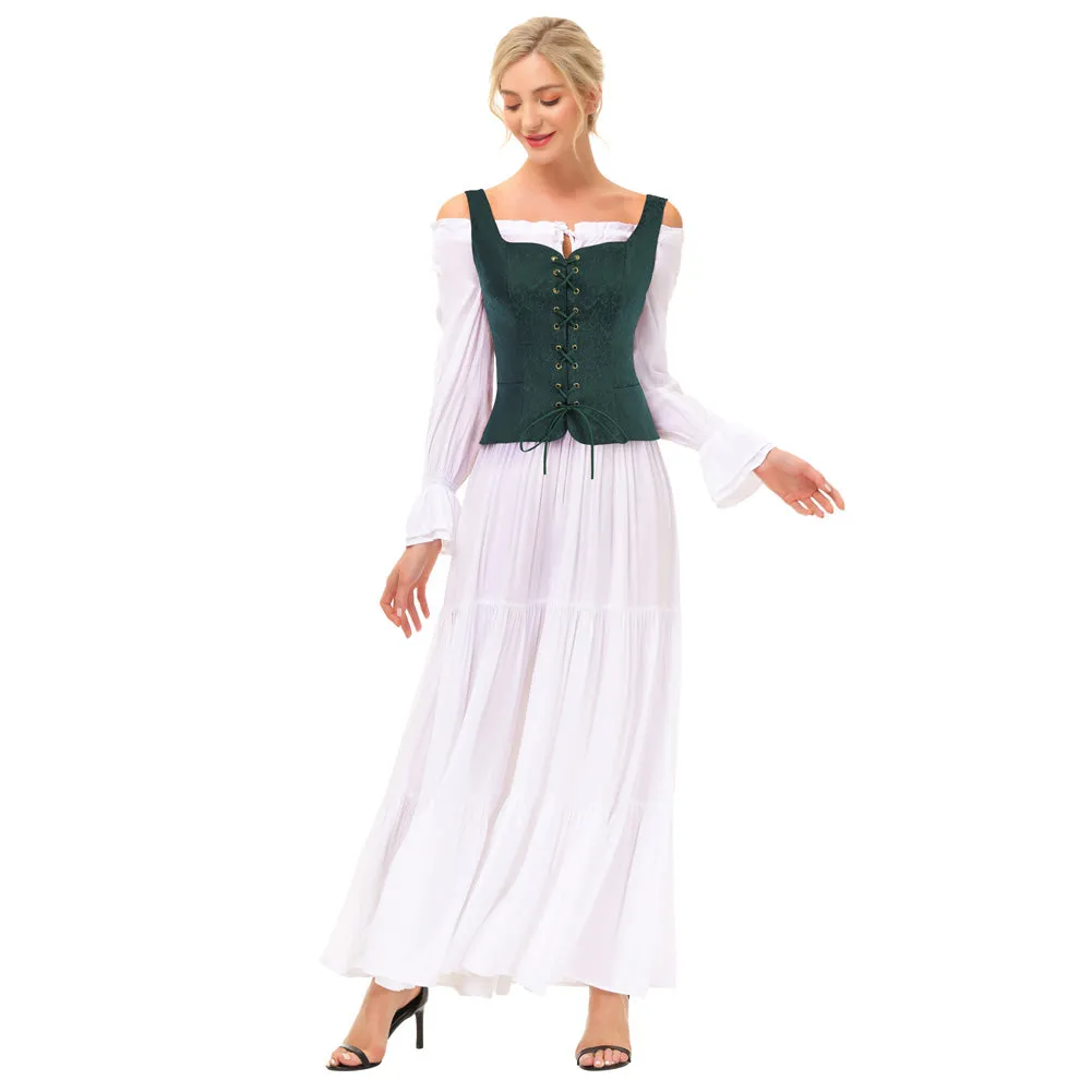 Renaissance Corset Pirate Lace up Vest Bodice