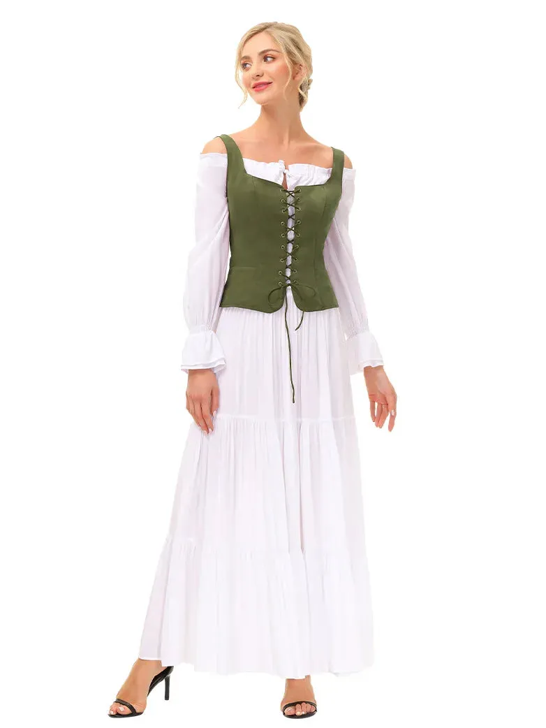 Renaissance Corset Pirate Lace up Vest Bodice