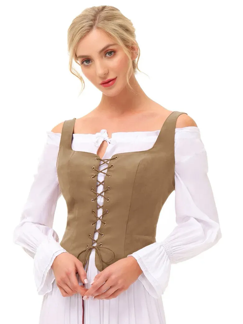 Renaissance Corset Pirate Lace up Vest Bodice