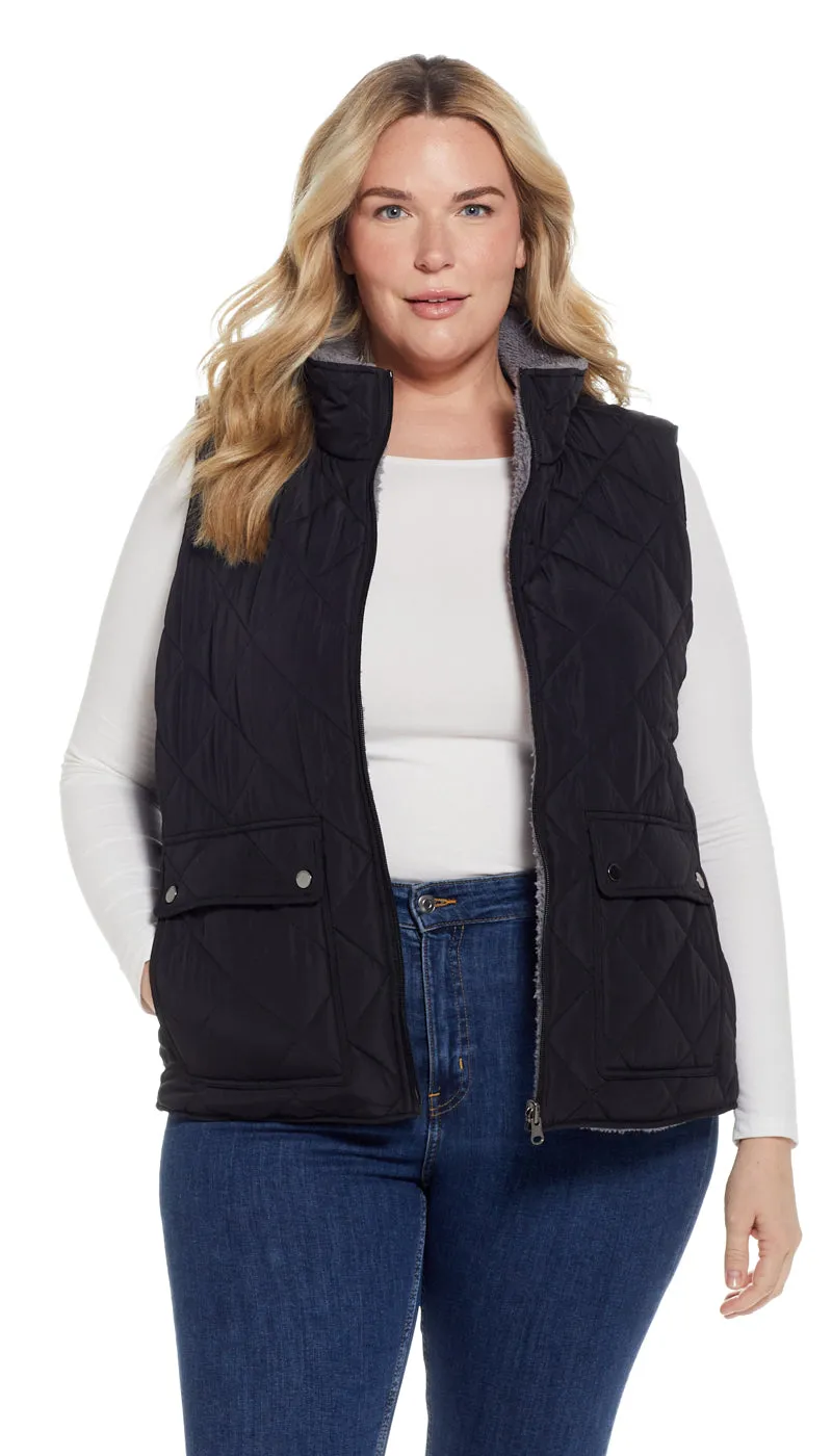 REVERSIBLE FLEECE VEST