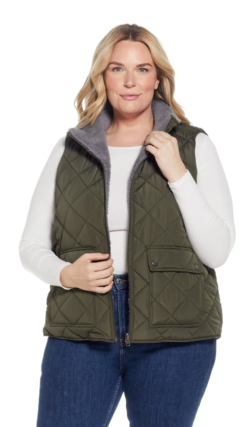 REVERSIBLE FLEECE VEST