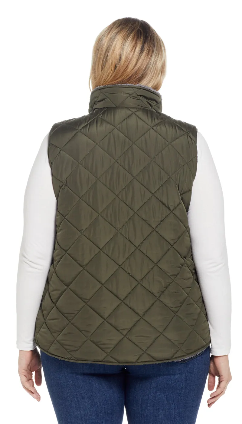 REVERSIBLE FLEECE VEST