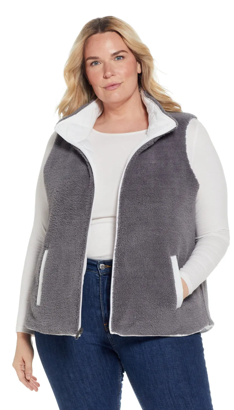 REVERSIBLE FLEECE VEST