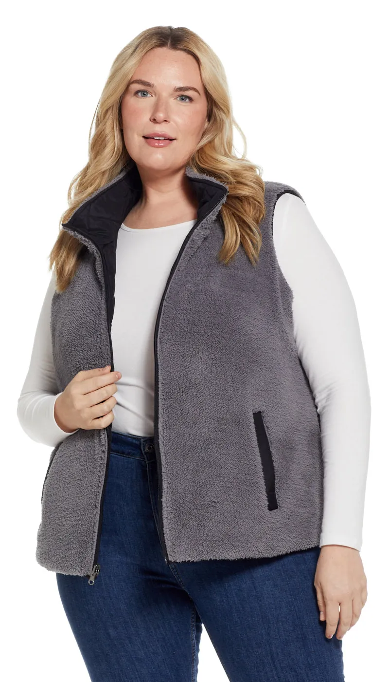 REVERSIBLE FLEECE VEST