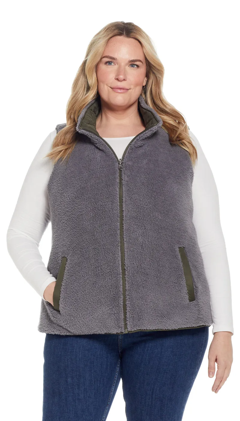 REVERSIBLE FLEECE VEST