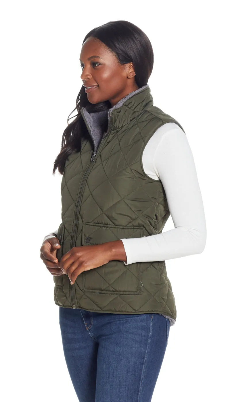 REVERSIBLE FLEECE VEST