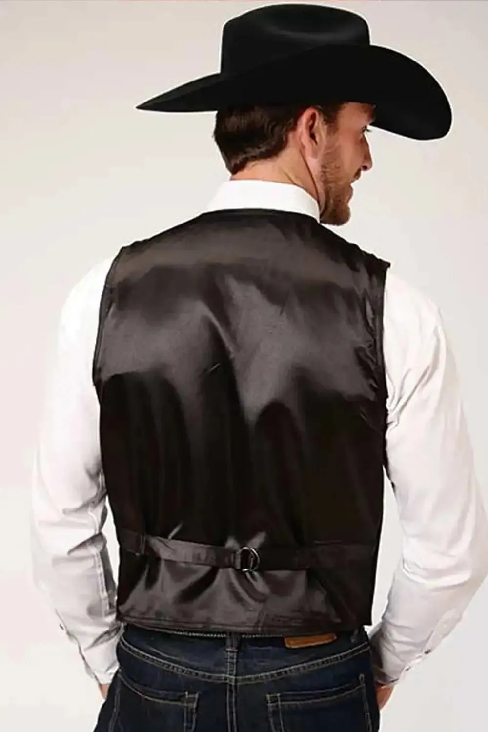 Roper Classic Suede Leather (Black) - Men's Vest