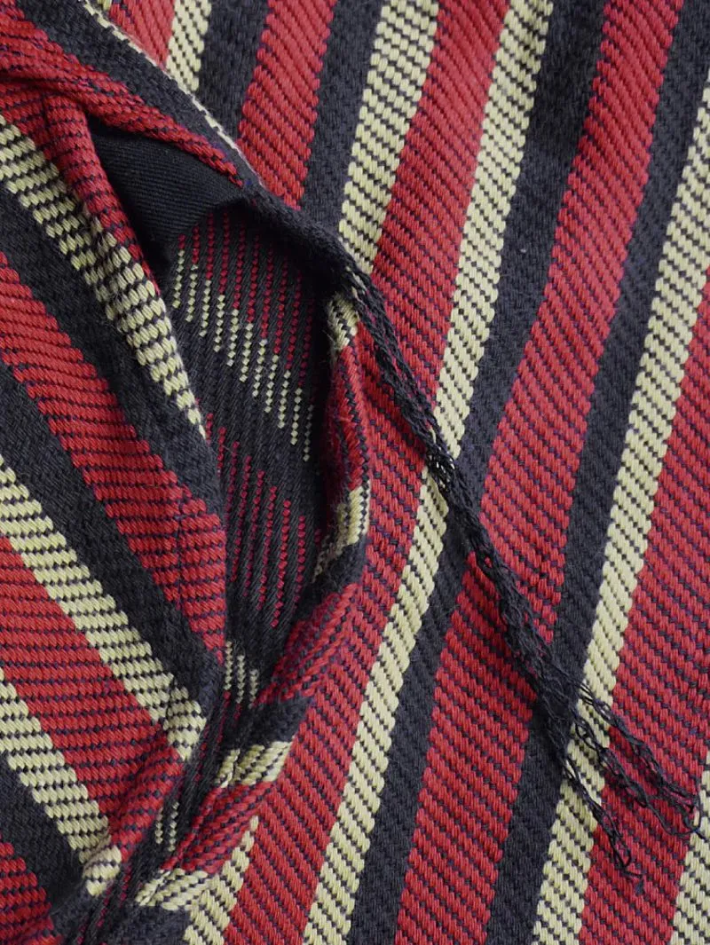 Samurai Jeans Red Drunk Stripe Flannel Shirt