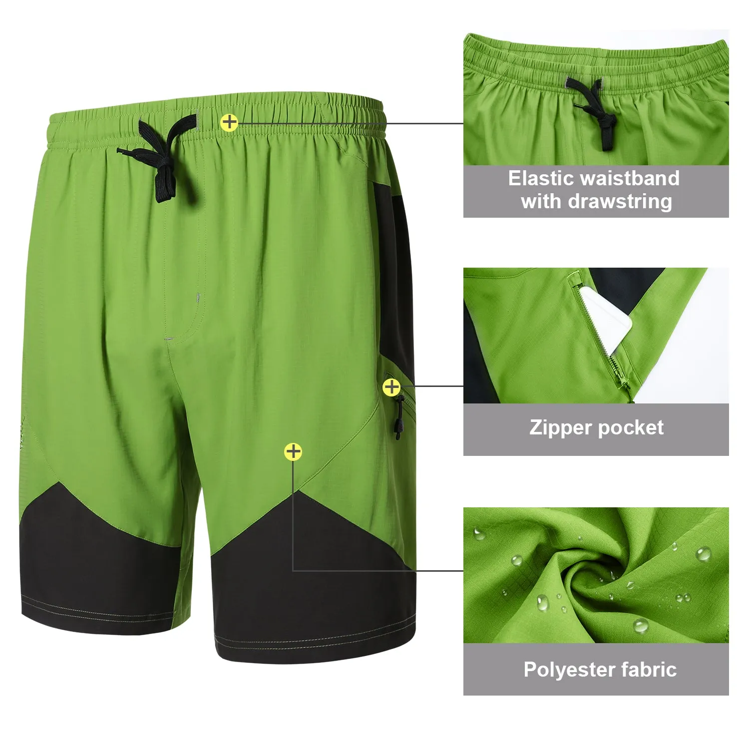 Santic Hebre LightGreen Men Cycling MTB Shorts