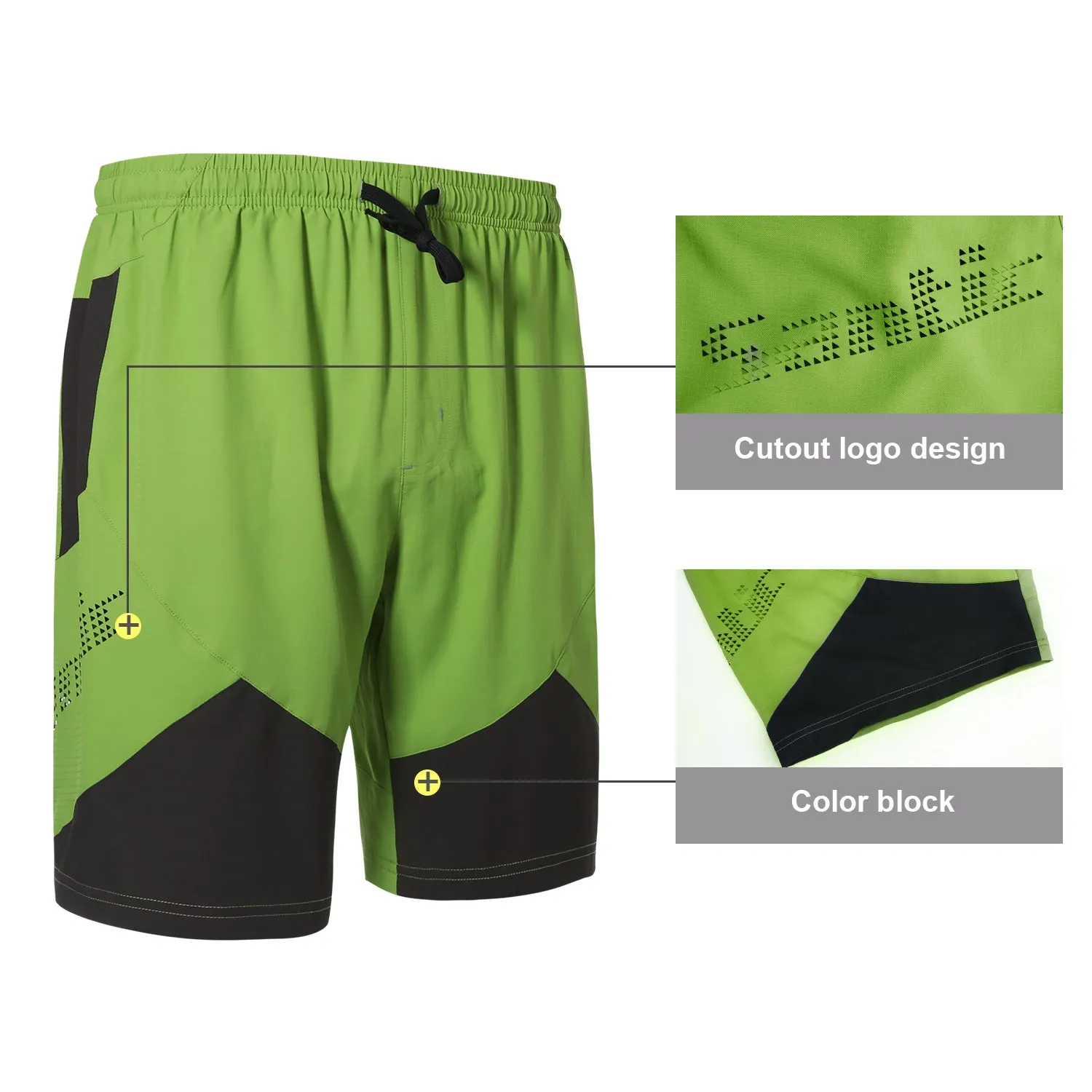 Santic Hebre LightGreen Men Cycling MTB Shorts