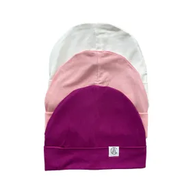 Satin Lined Jersey Beanie Trio (PWB)