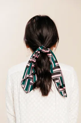 Satin Series Printed Scarves | Multiple Patterns | Hair Scarf | Ponytail Scarf | Hair Tie Included