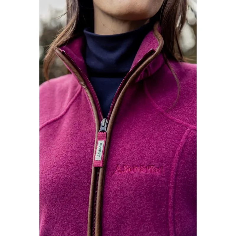 Schoffel Burley Ladies Fleece Jacket - Mulberry