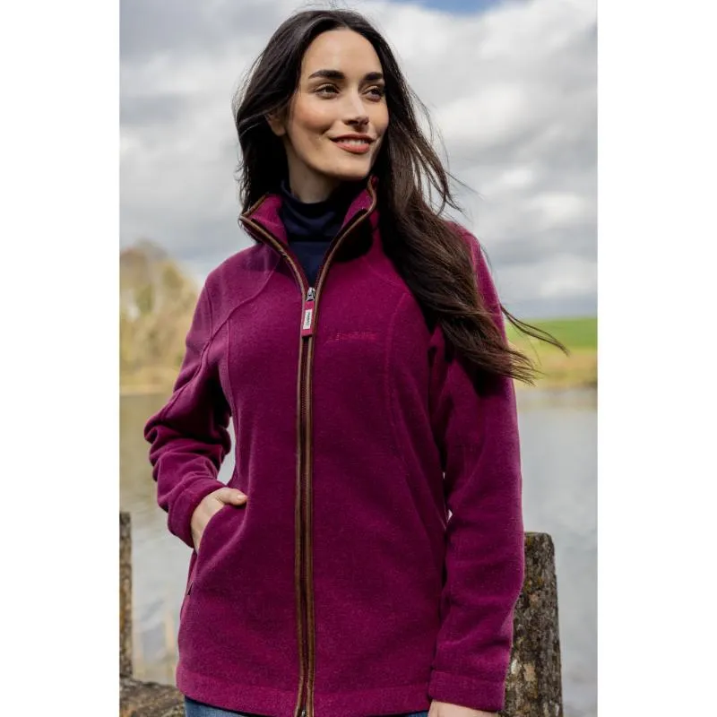 Schoffel Burley Ladies Fleece Jacket - Mulberry