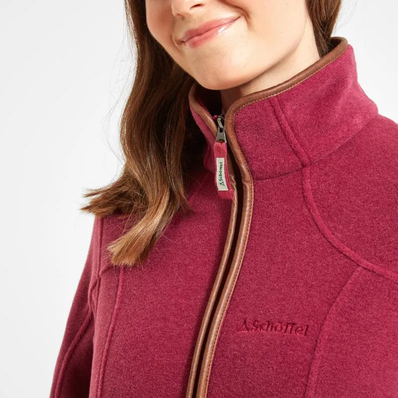 Schoffel Burley Ladies Fleece Jacket - Mulberry