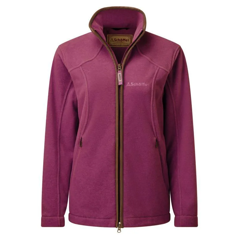 Schoffel Burley Ladies Fleece Jacket - Mulberry