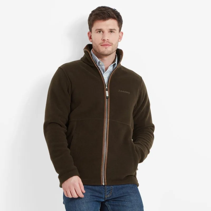 Schoffel Cottesmore Mens Fleece Jacket - Dark Olive