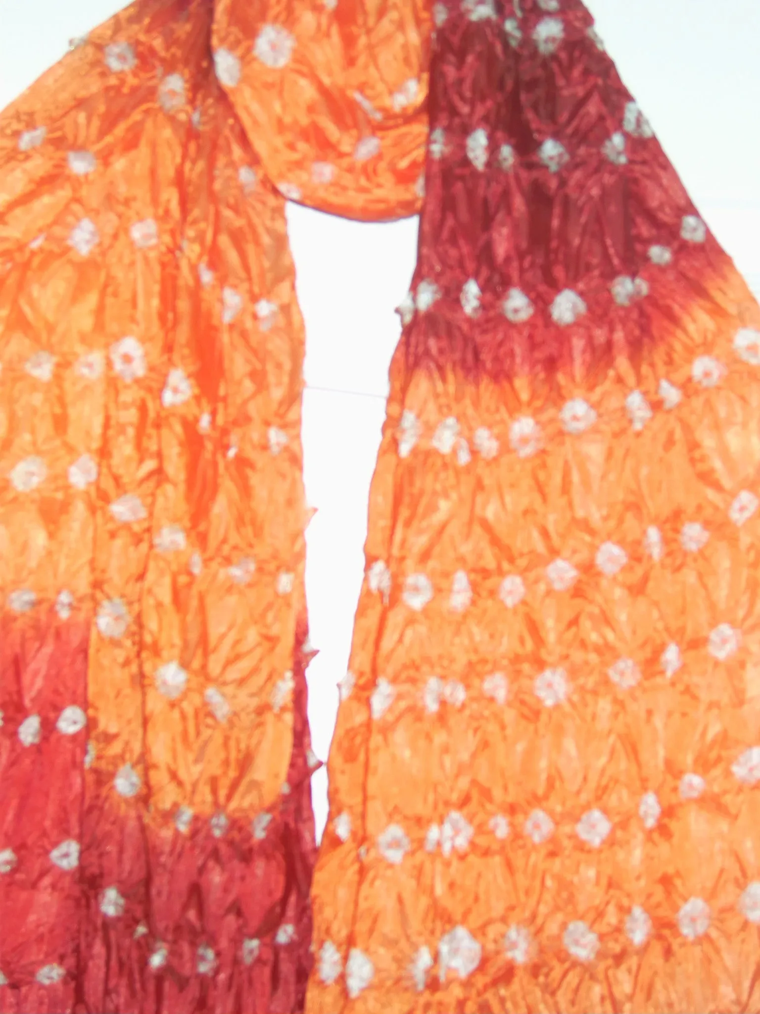 Silk Dupatta Burgandi Scarf