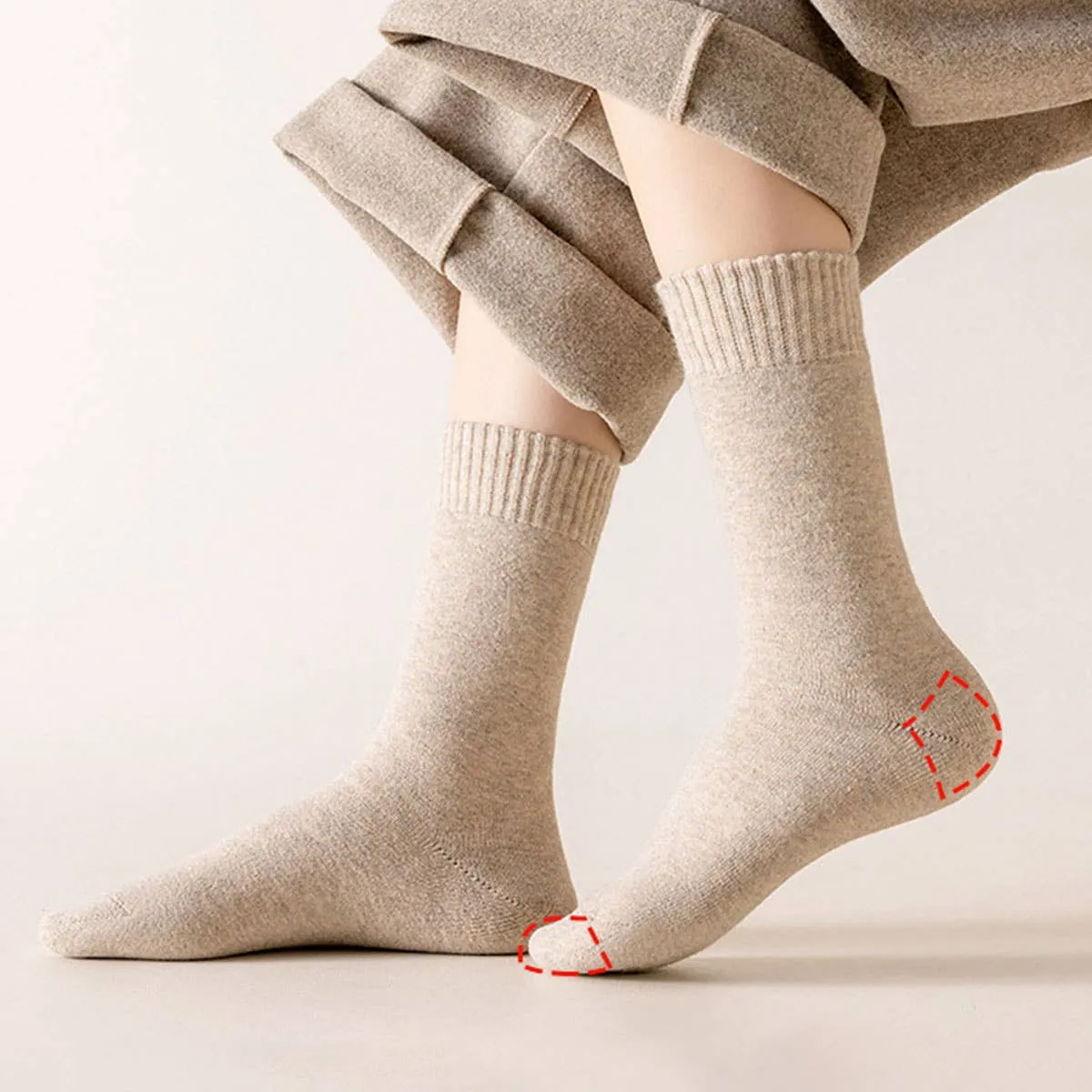 Soft Cashmere Crew Socks