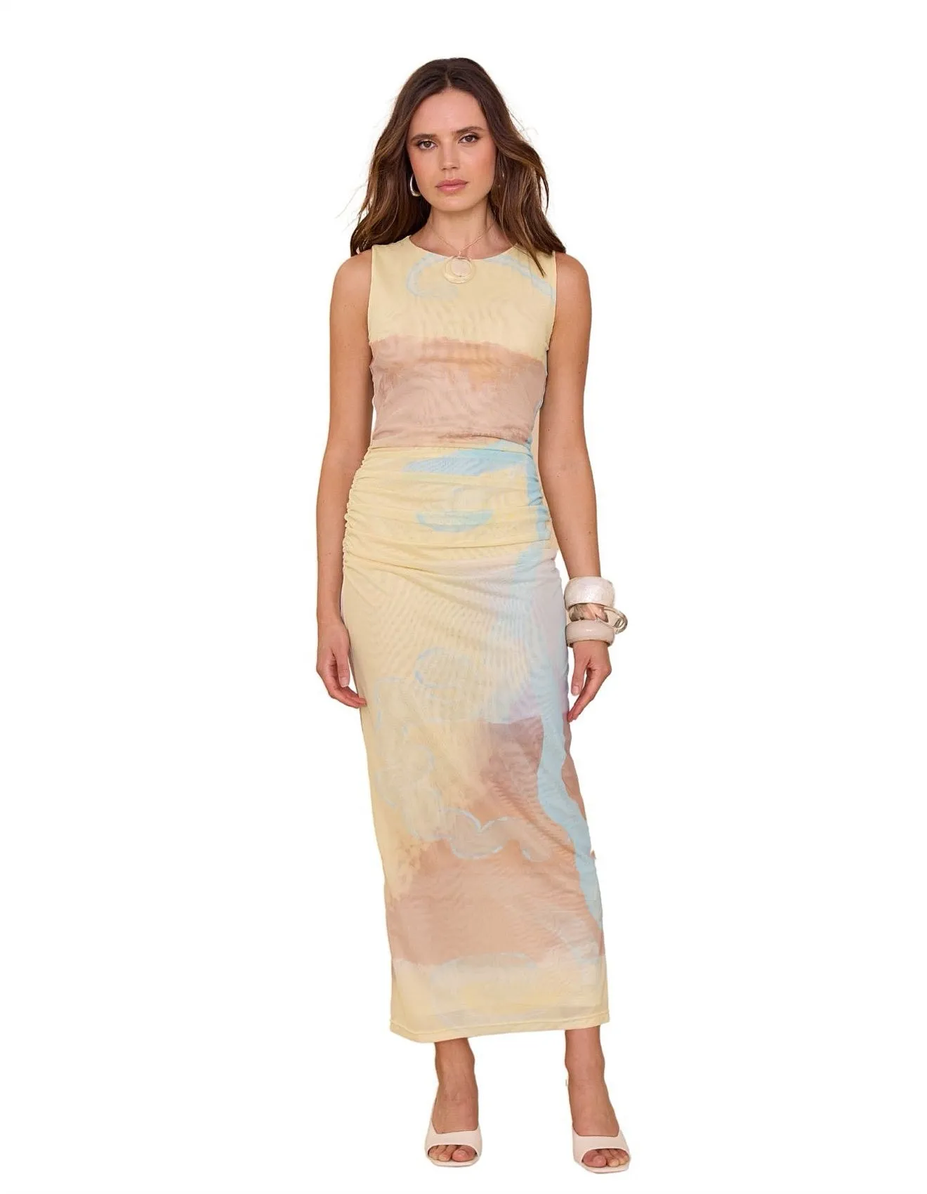 SOVERE Impression Midi Dress - Soft Yellow