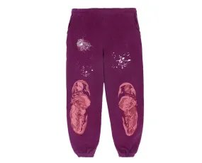 SP5DER NOCTURNAL HIGHWAY SWEATPANTS DARK PURPLE