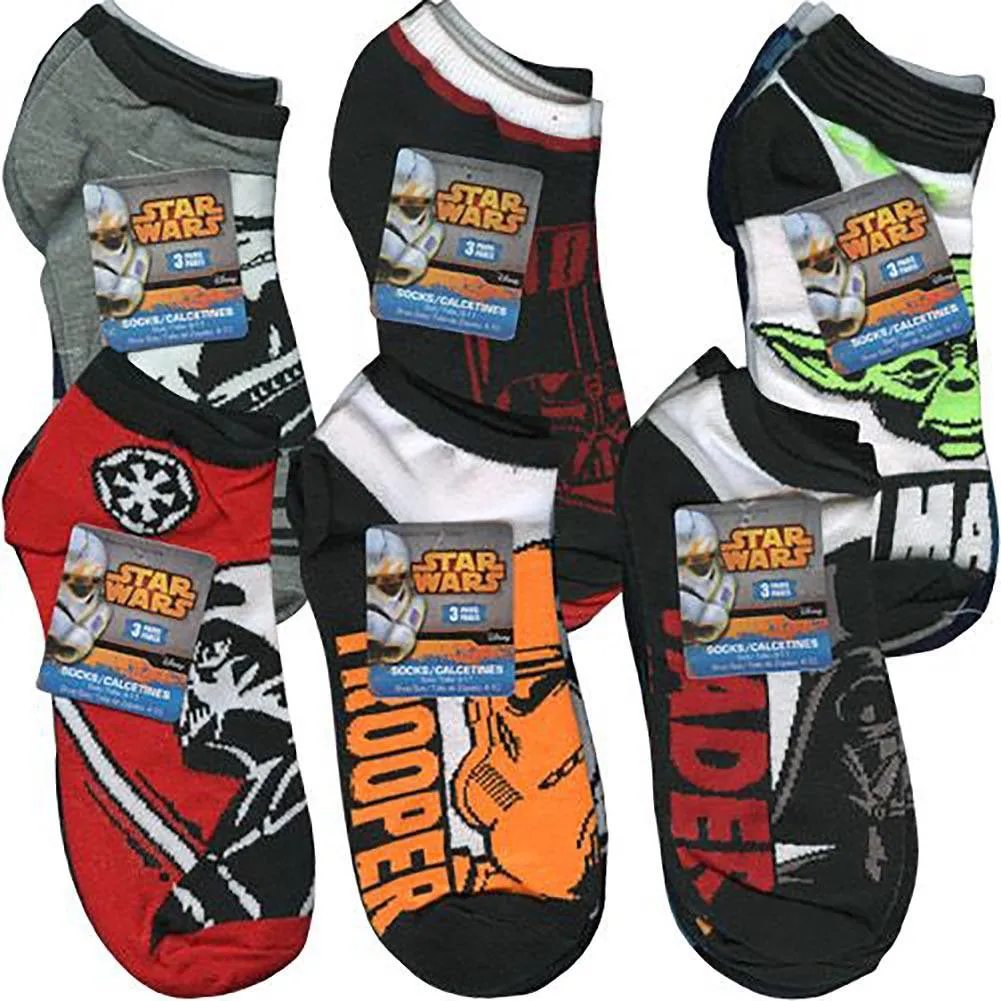 Star Wars Anklet Socks [3 Pack - Size 9-11] - Assorted