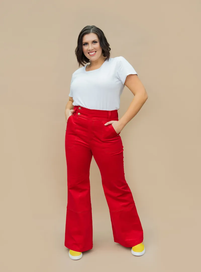 'STELLA' Cords - Red