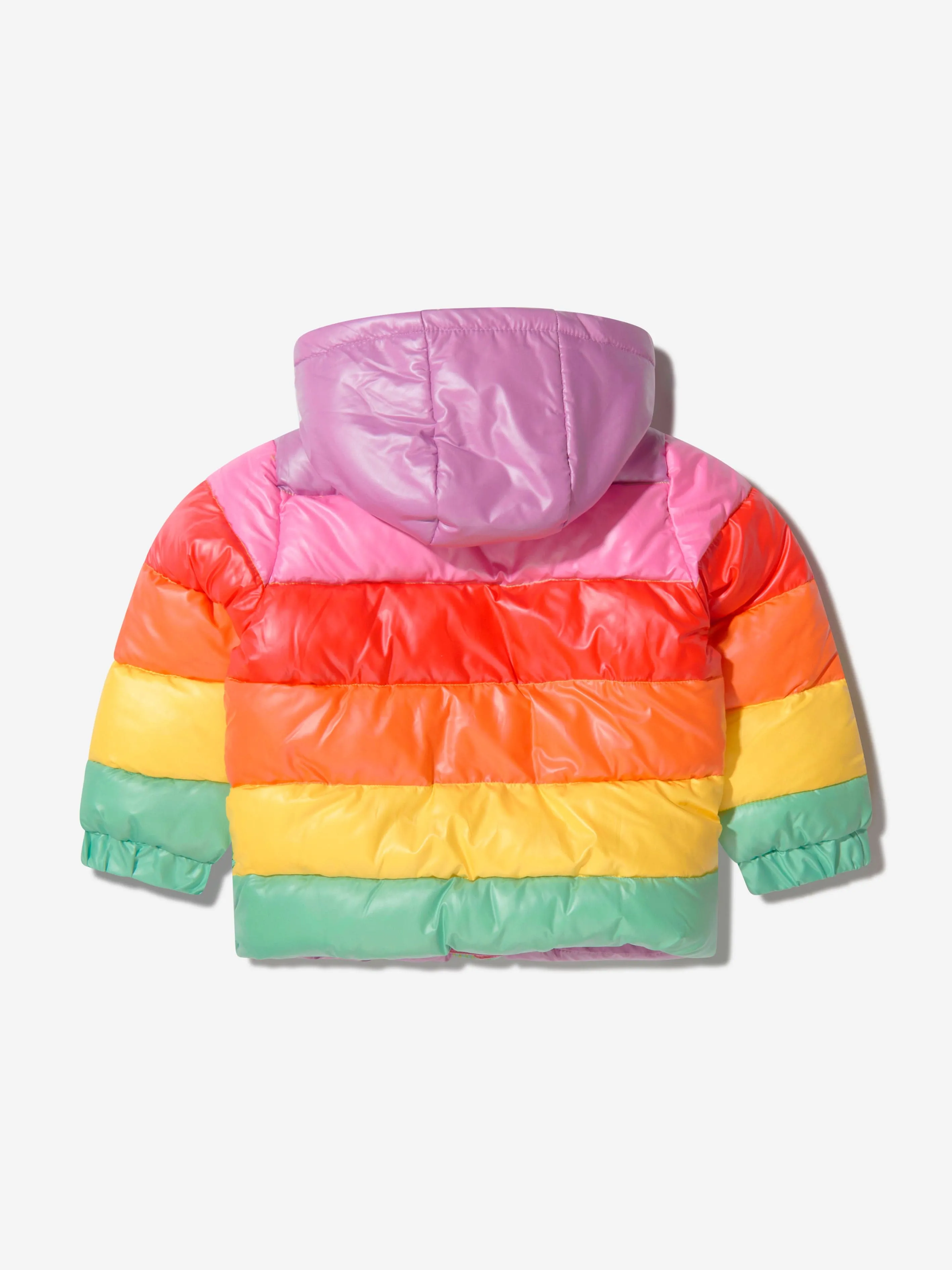 Stella McCartney Girls Rainbow Puffer Coat