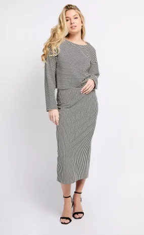 Stripe Midaxi Skirt by Vogue Williams