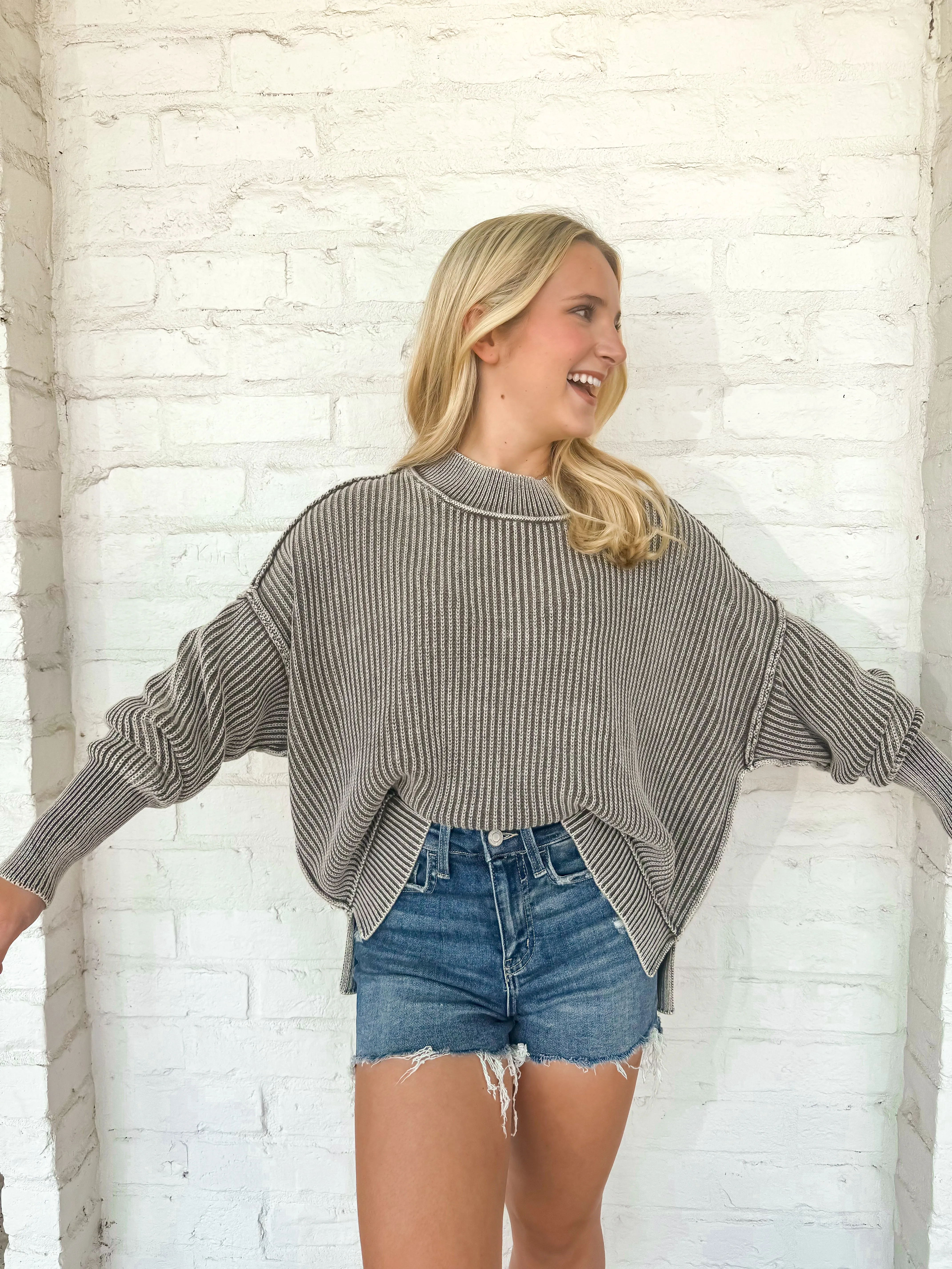 Strut My Way Sweater Mocha