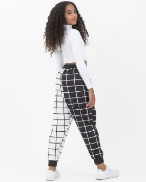 Studio 7, GEO PRINT HAREM PANTS, Black/White, Adults, AUHP02