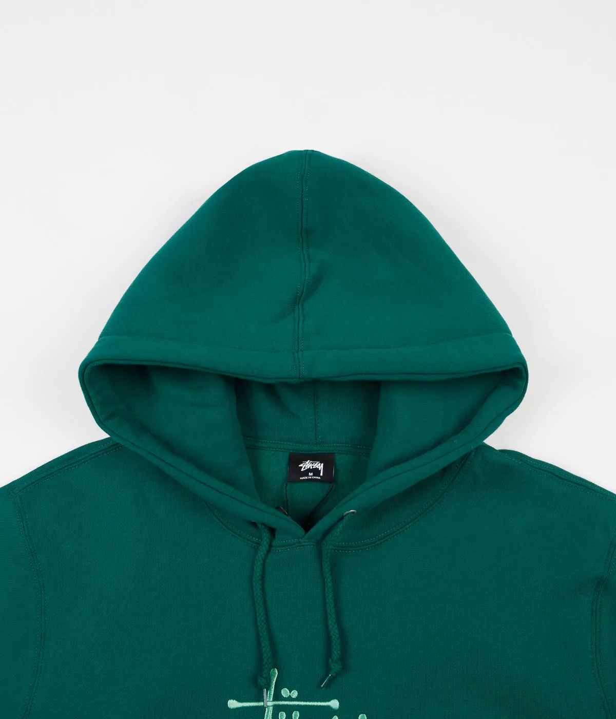 Stussy Basic Copyright Applique Hoodie - Green